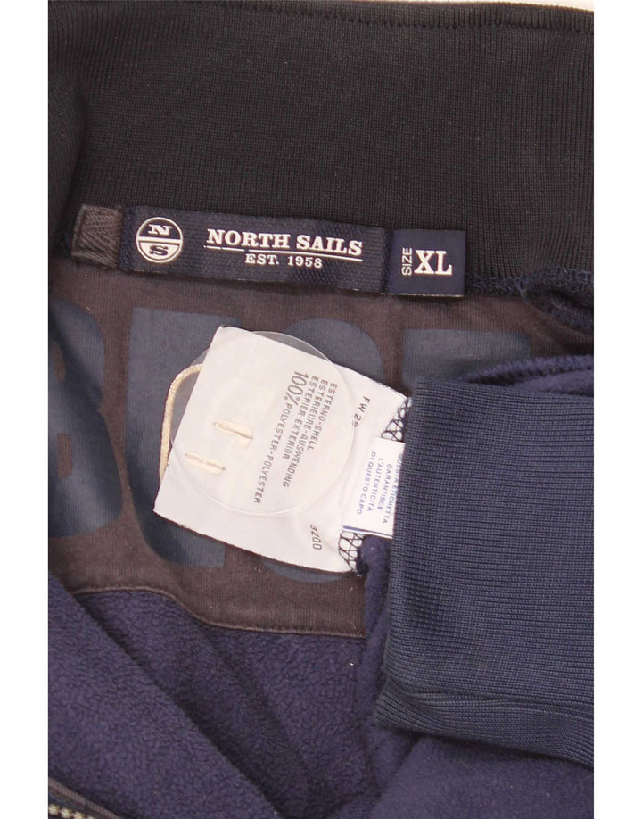 Jachetă din lână grafică North Sails pentru bărbați UK 42 XL poliester bleumarin