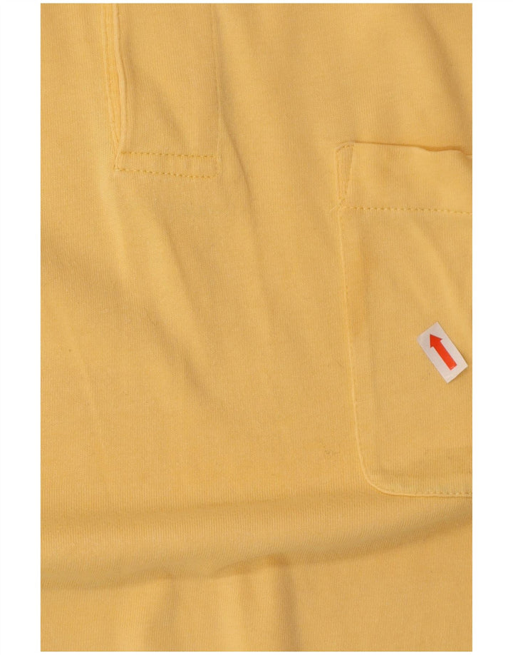 Tricou polo Izod pentru bărbați, bumbac galben mare