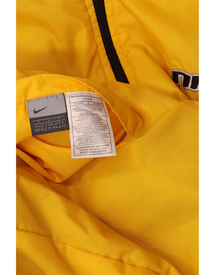 Jachetă reversibilă cu glugă Nike pentru bărbați UK 38, nailon galben mediu