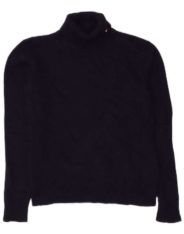 Pulover Tommy Hilfiger pentru femei cu gât rulat, UK 12 Medium Bleumarin