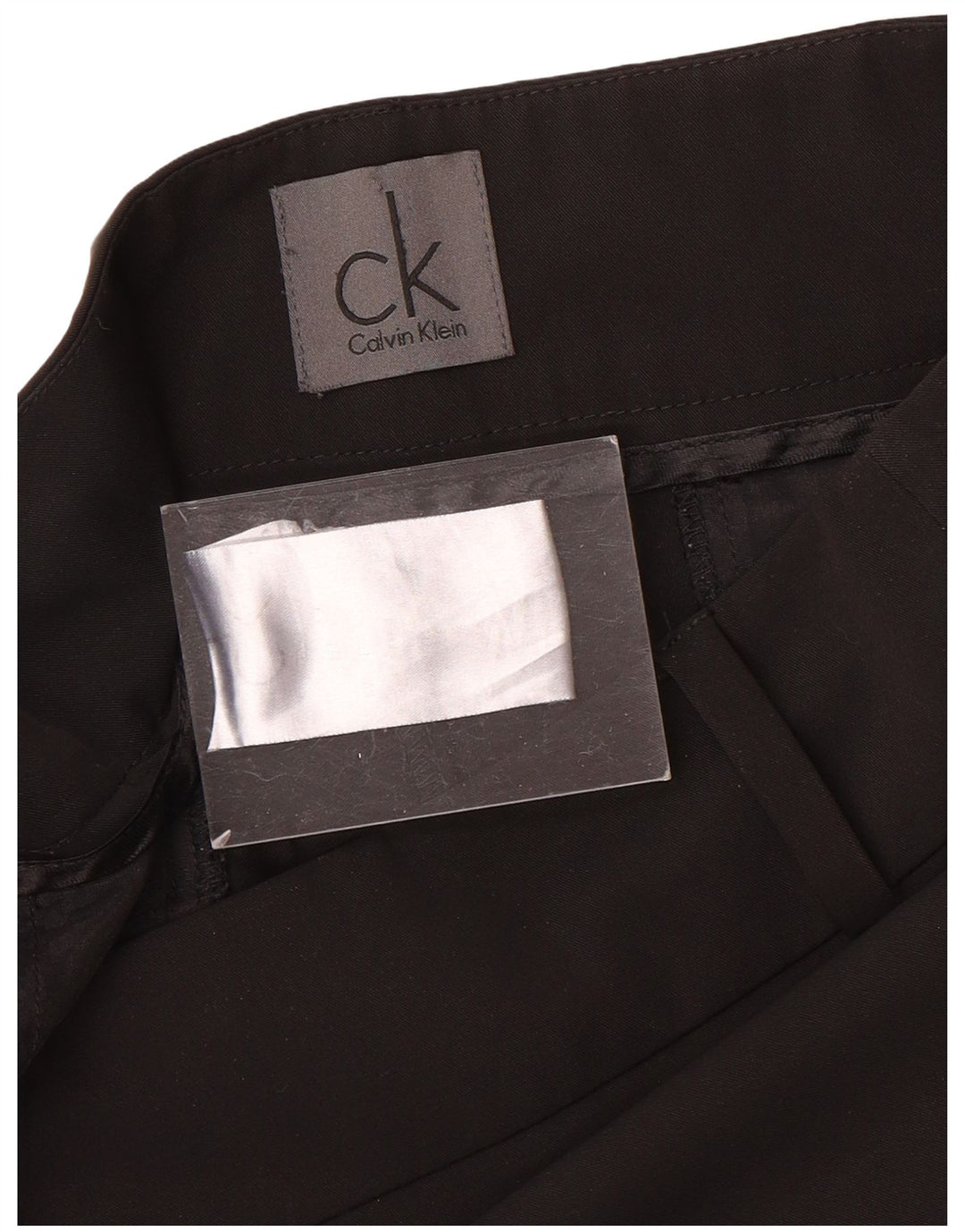 Pantaloni casual slim pentru femei Calvin Klein L32 L32 Poliester negru