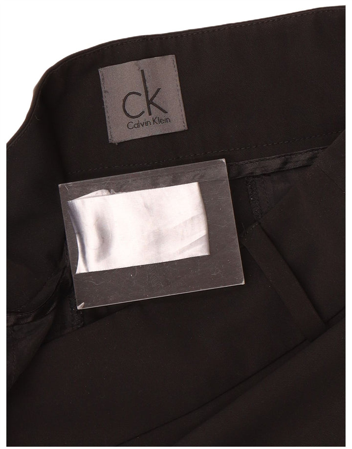 Pantaloni casual slim pentru femei Calvin Klein L32 L32 Poliester negru