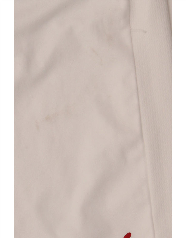 Pantaloni scurți sport PUMA pentru bărbați, poliester alb mediu