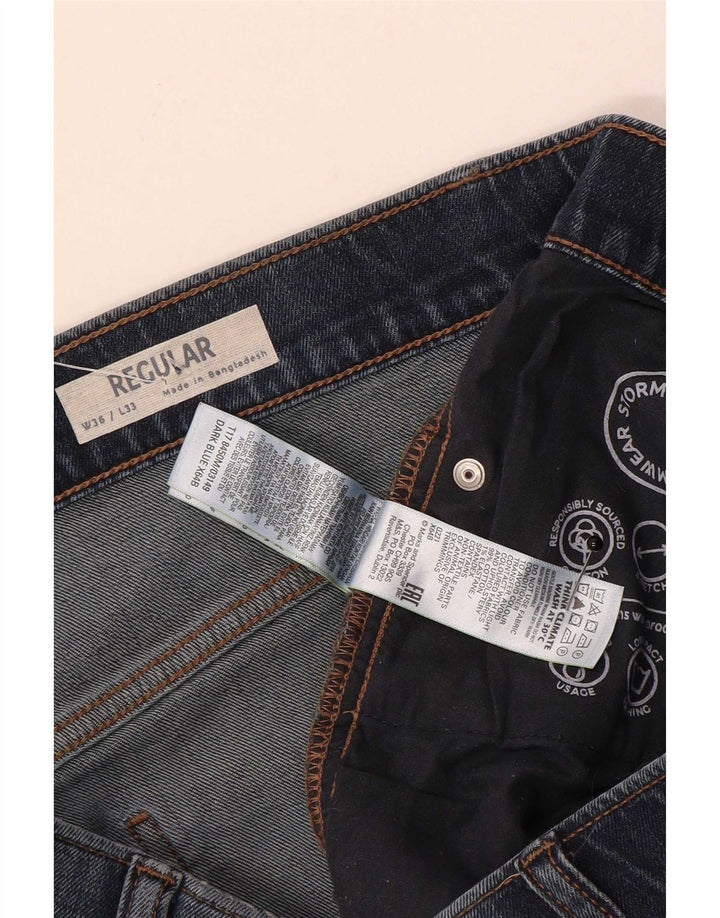 Marks & Spencer Blugi obișnuiți pentru bărbați L36 L32 Bumbac albastru