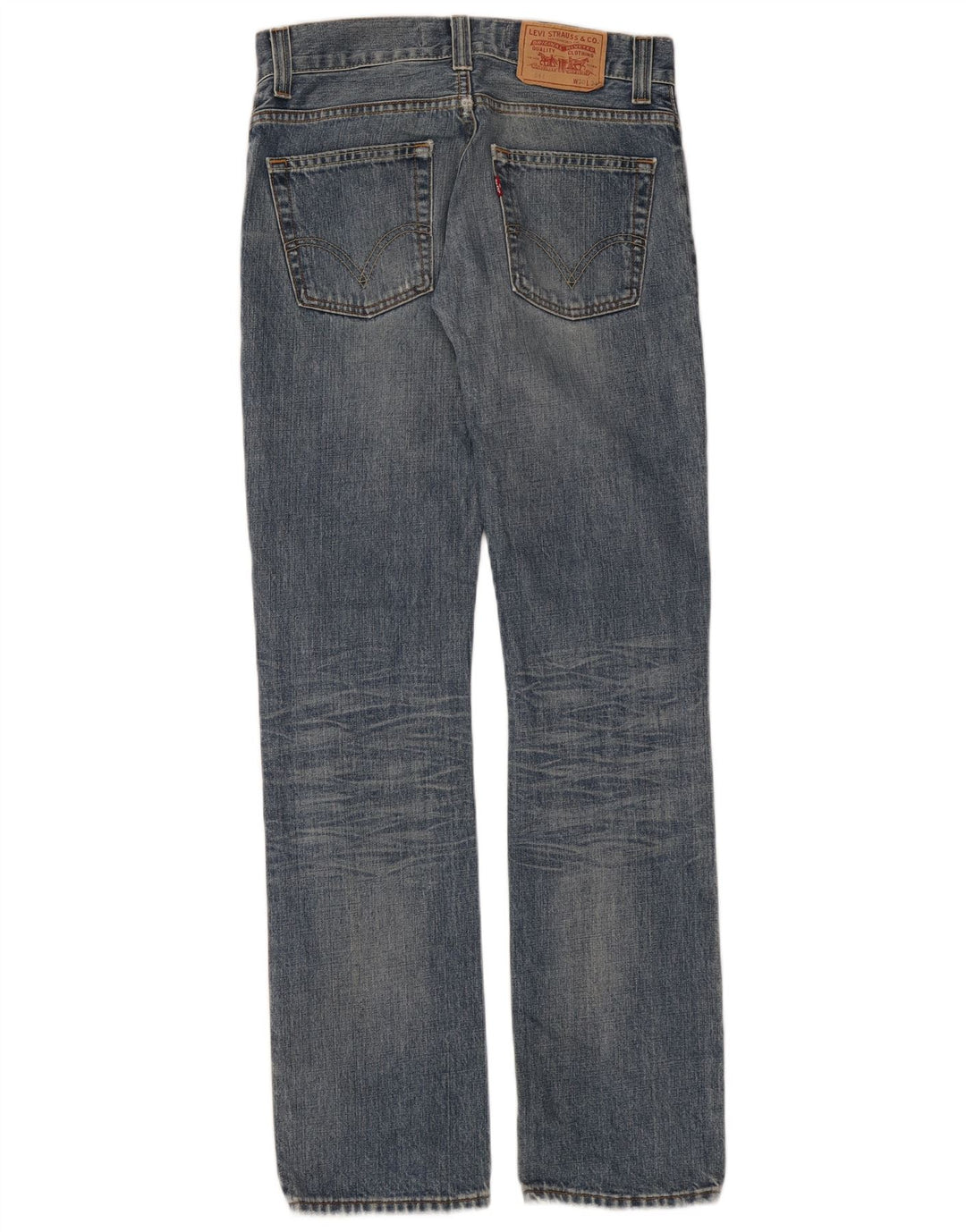 LEVI'S Womens 511 Distressed Slim Jeans W30 L34 Blue Cotton