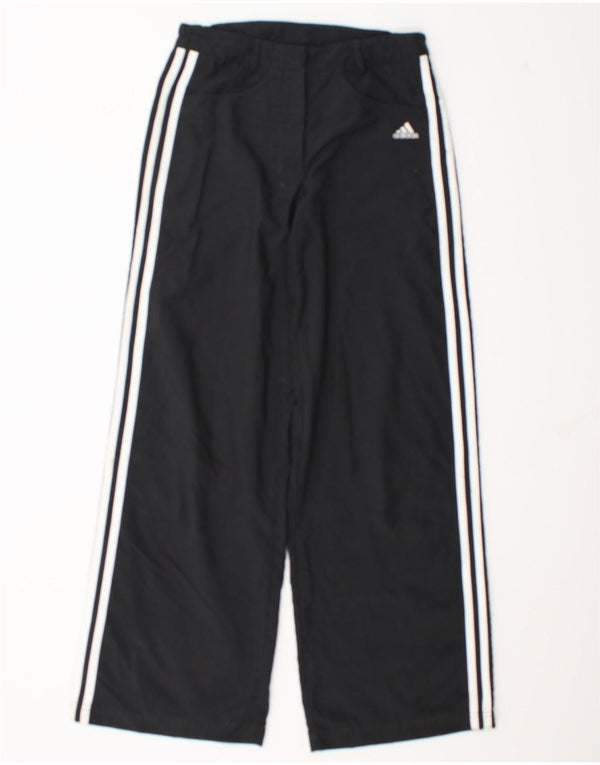 Pantaloni casual Adidas pentru bărbați cu picioare largi UK 8 Small W27 L30 Poliester negru