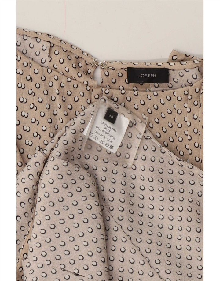 Rochie pentru femei Joseph în linie A EU 38 Medium Bej Mătase cu pete