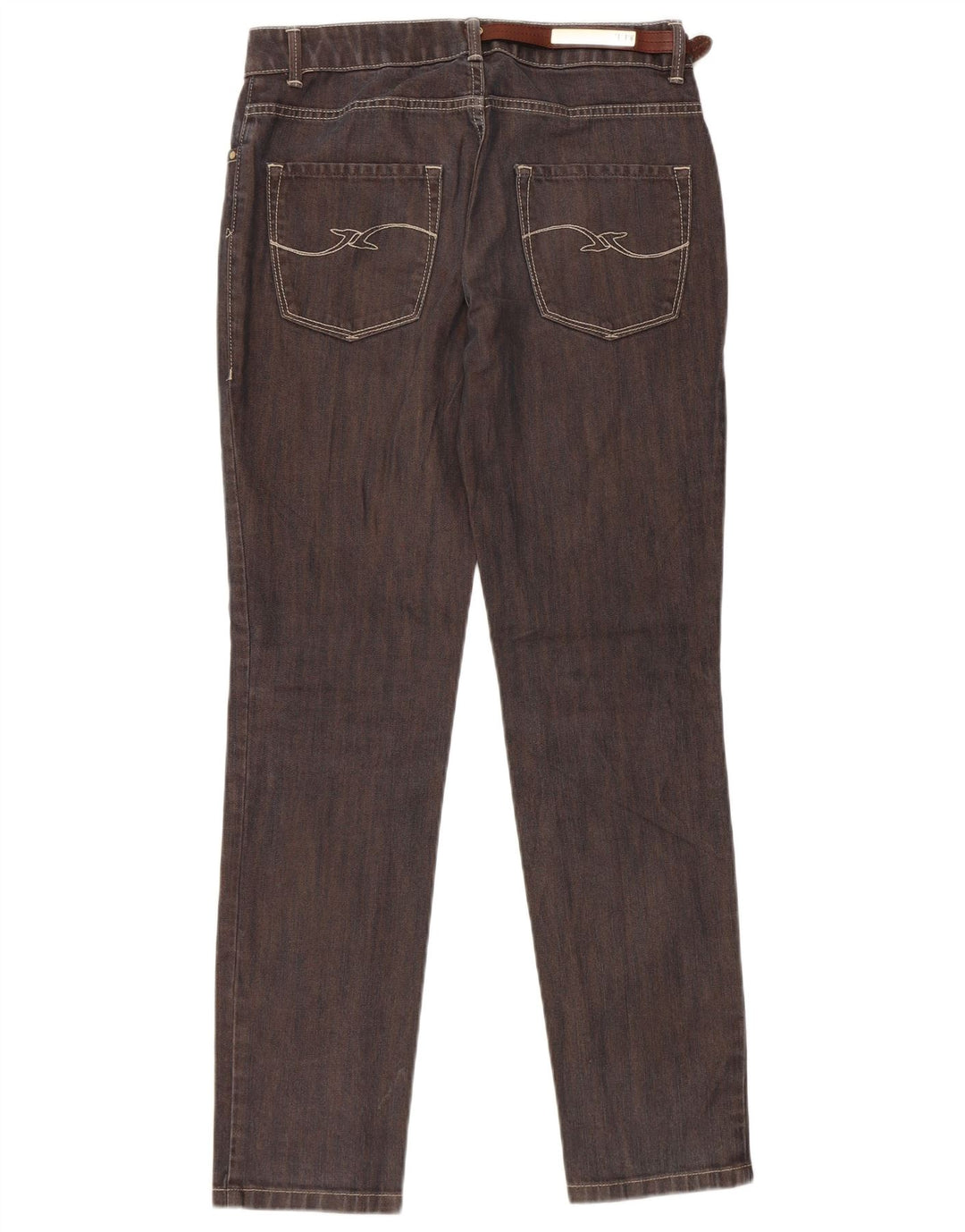 Trussardi blugi subțiri pentru femei W25 L30 bumbac maro