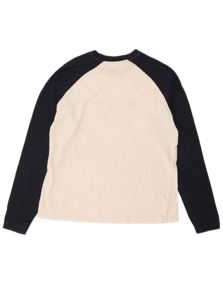 Champion pentru bărbați Heritage Graphic Top cu mânecă lungă, alb mediu, color block
