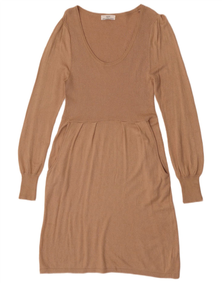 Rochie pulover pentru femei Marks & Spencer UK 14 Medium Beige Viscose