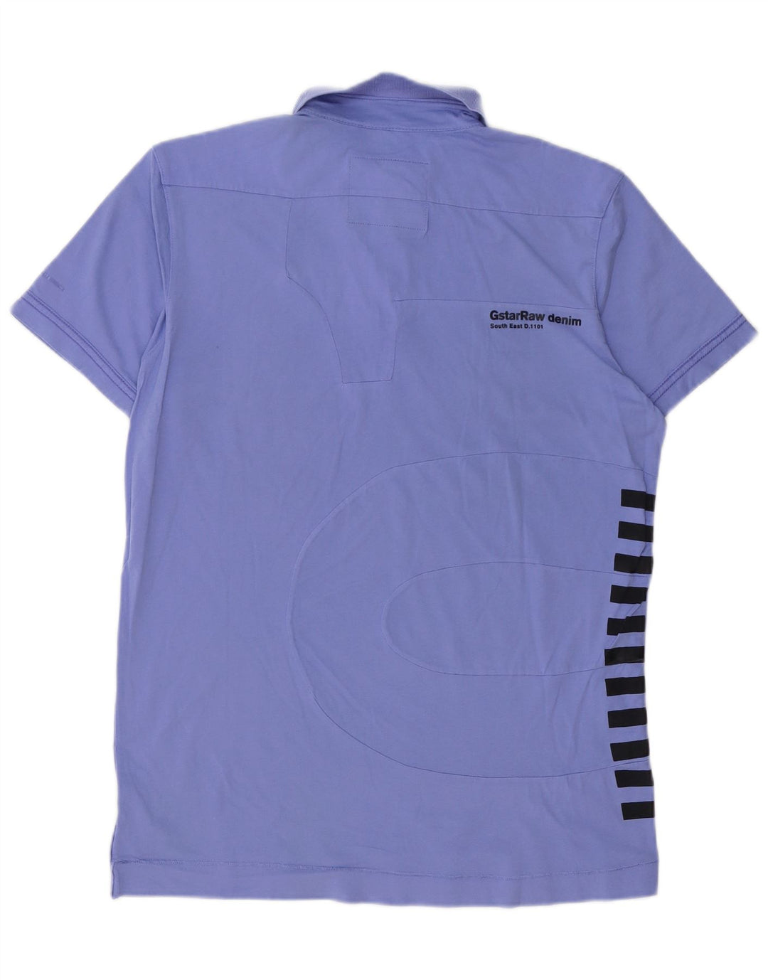 Cămașă polo cu grafică G-STAR pentru bărbați, bumbac violet mare