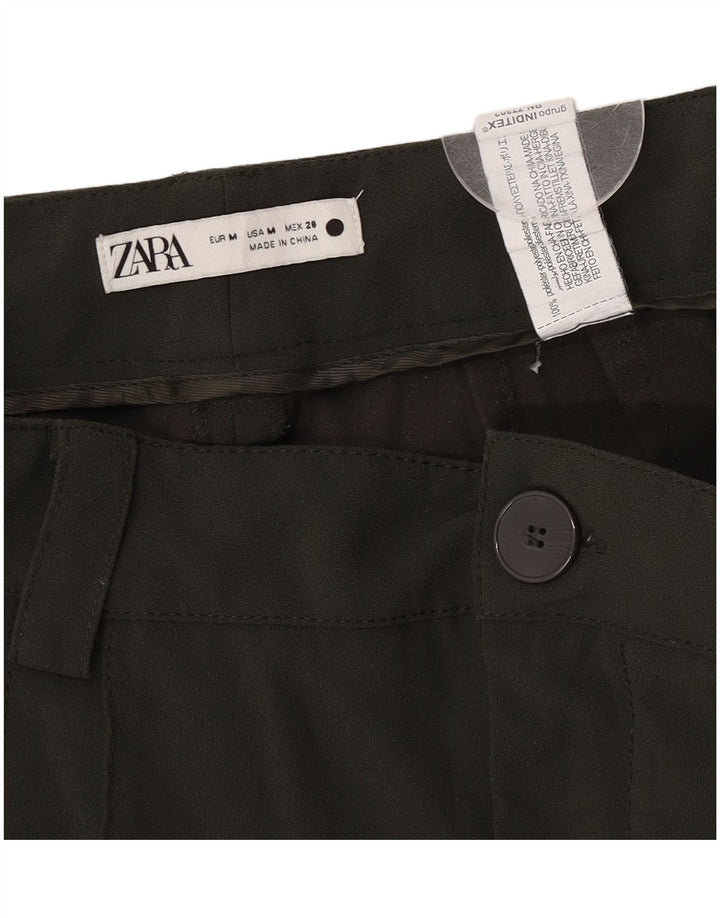 Pantaloni casual pentru femei Zara Mediu L28 L32 Kaki Poliester