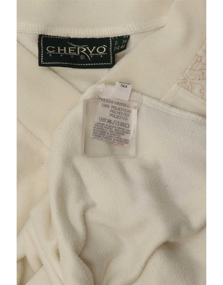 Vestă din velur pentru femei Chervo IT 44 Poliester Paisley alb mediu