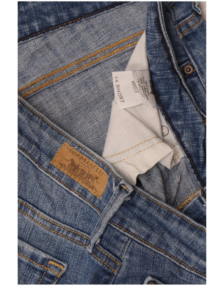 Blugi Levi's pentru femei 545 Low Bootcut US 14 XL W36 L31 Blue Bumbac
