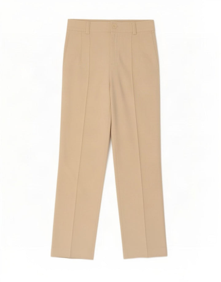 Pantaloni casual drepti pentru femei Zara Mediu L32 L33 Poliester alb