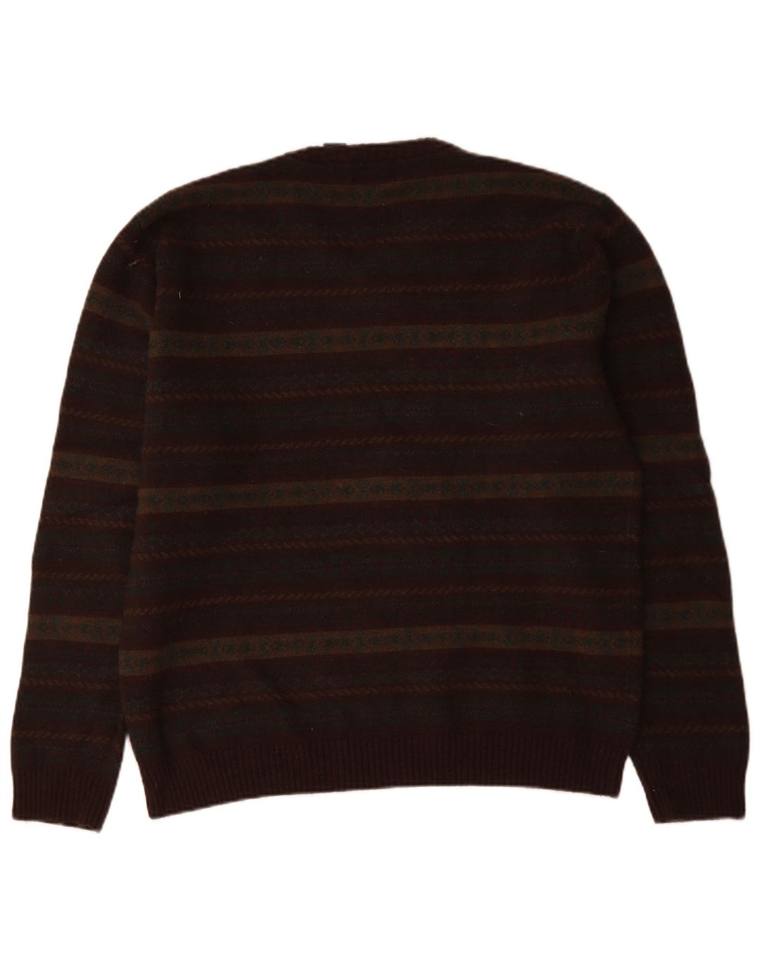 Pulover pentru bărbați Chaps cu decolteu în V, mare, multicoloră, din lână de miel Fair Isle