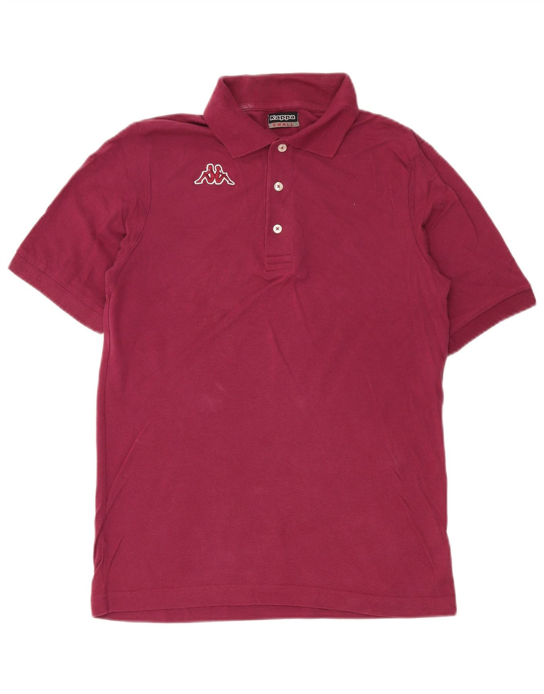 Cămașă polo pentru bărbați Kappa Bumbac Burgundy mic