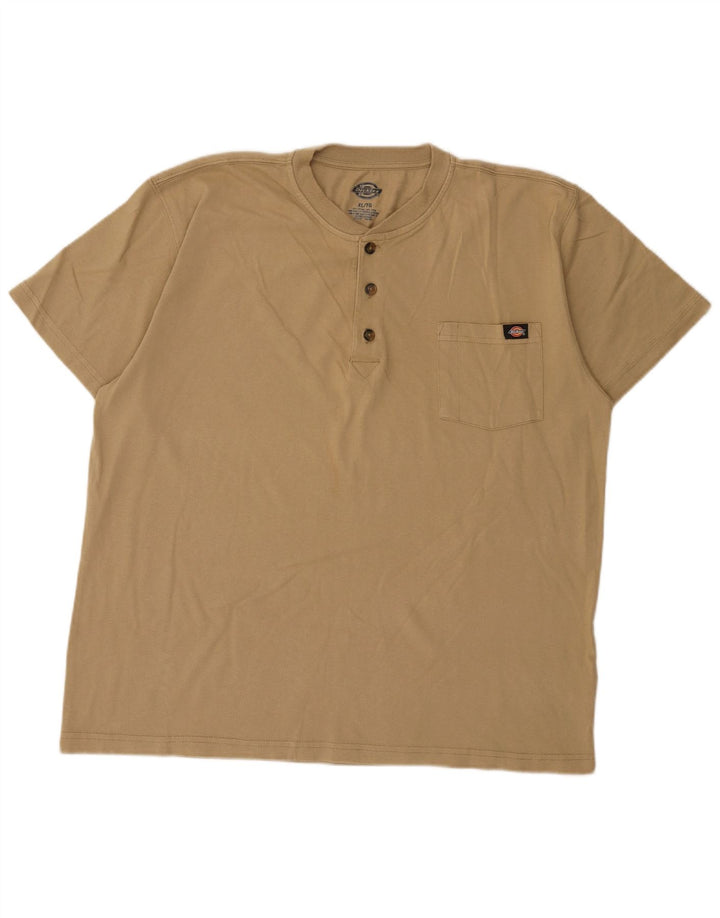 Tricou obișnuit pentru bărbați Dickies Top XL Bej Bumbac