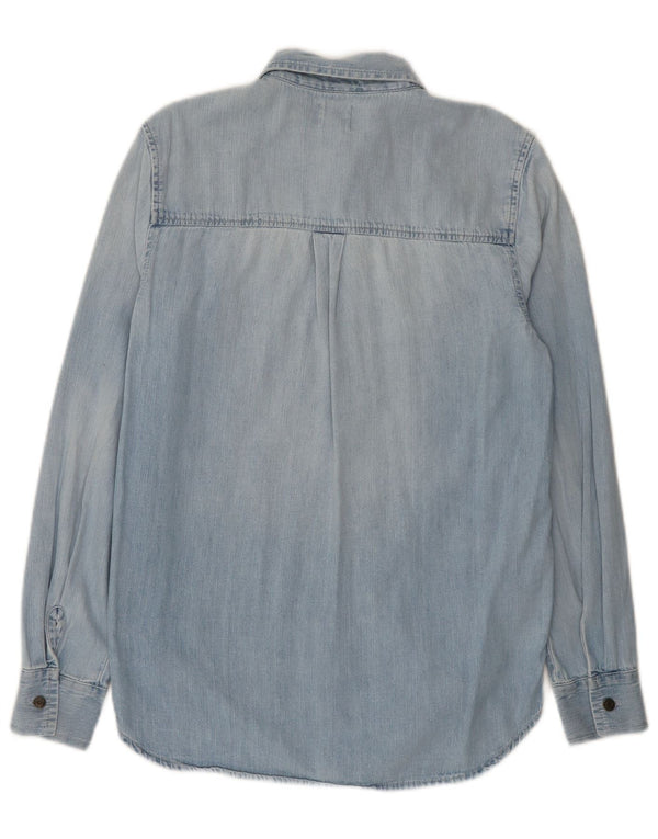Cămașă denim supradimensionată pentru femei Gap UK 6 XS Bumbac albastru