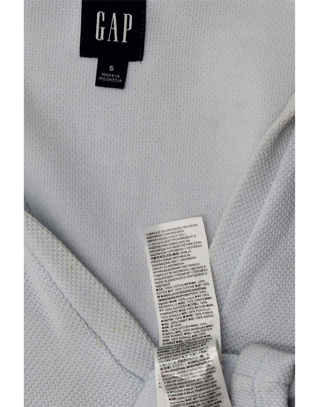 Rochie polo supradimensionată pentru femei Gap UK 10 Bumbac albastru mic