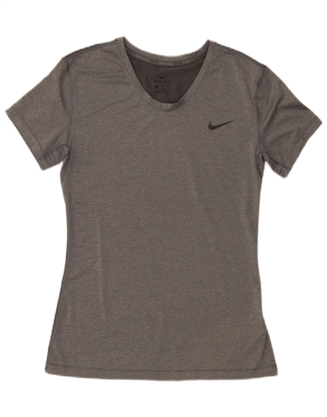 Tricou Nike Dri Fit pentru femei Top UK 14 Large Gri Poliester