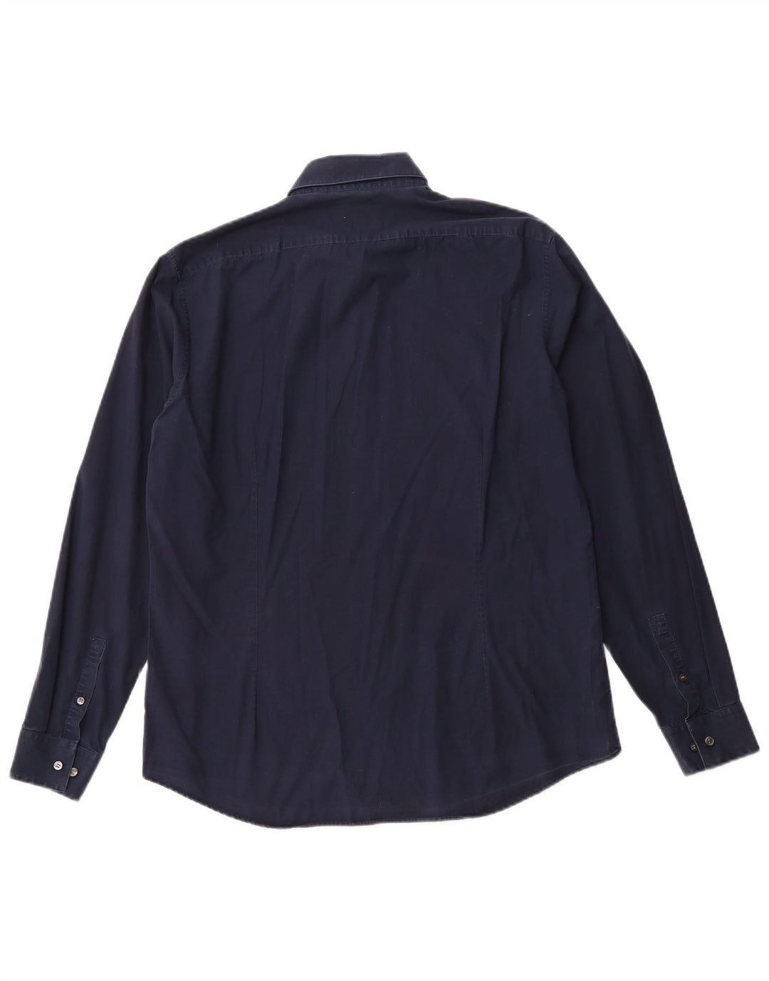 Cămașă pentru bărbați CALVIN KLEIN Slim Fit Mărimea 16 1/2 mare, bumbac bleumarin