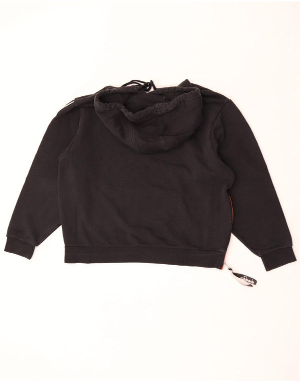 Pulover Diadora Grafic pentru bărbați, bumbac mic, negru