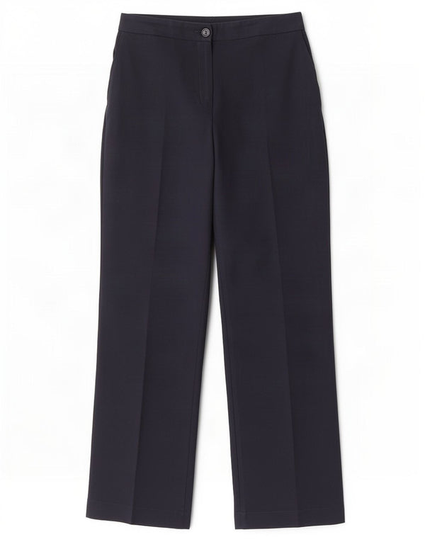 Pantaloni casual drepti pentru femei Marks & Spencer UK 18 XL W34 L30 bleumarin