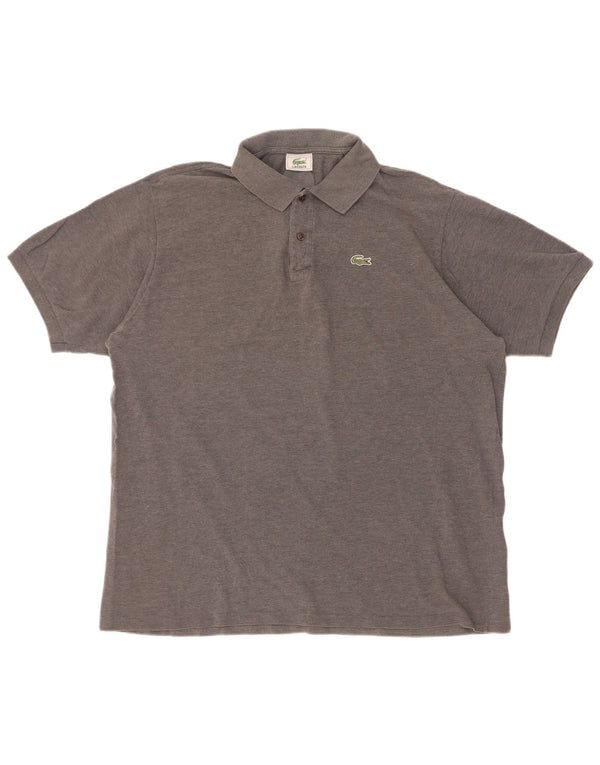 Tricou polo pentru bărbați Lacoste Mărimea 7 2XL Gri