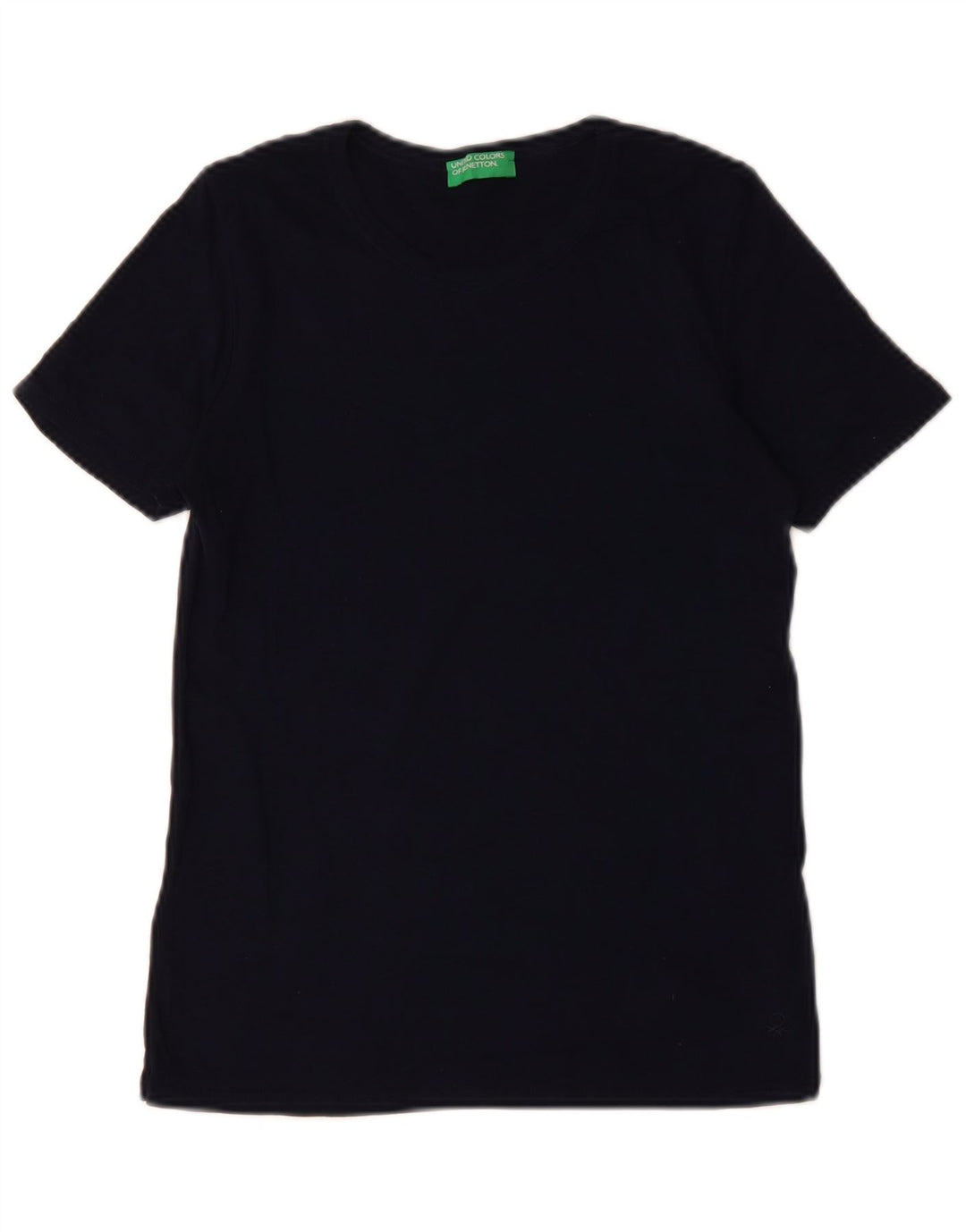 BENETTON Tricou pentru femei Top UK 12 Medium Bleumarin Bumbac