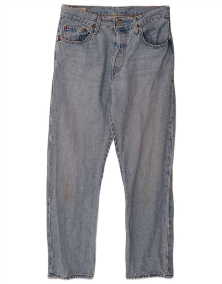 Blugi drepti pentru bărbați LEVI'S 501 W28 L26 Bumbac albastru