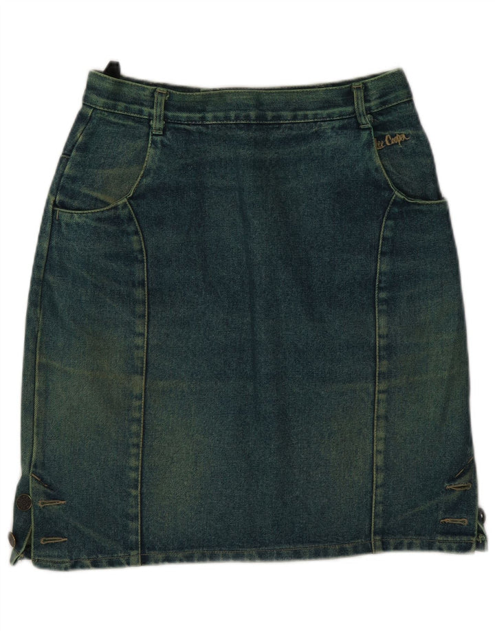 Fusta de blugi pentru femei Lee Cooper IT 42 Medium W26 Bumbac verde