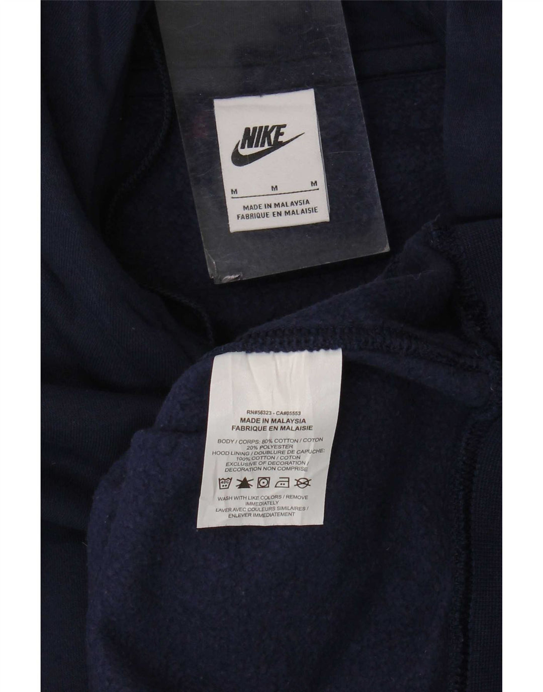 Pulover Nike pentru bărbați, bumbac, albastru bleumarin mediu