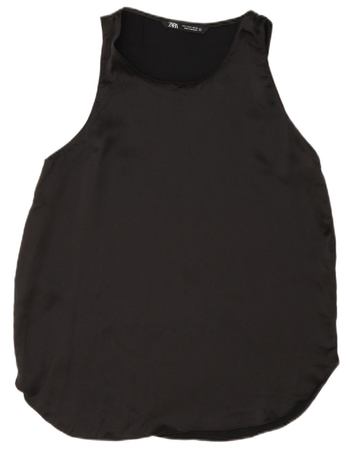 Bluză fără mâneci pentru femei Zara UK 10 Small Black