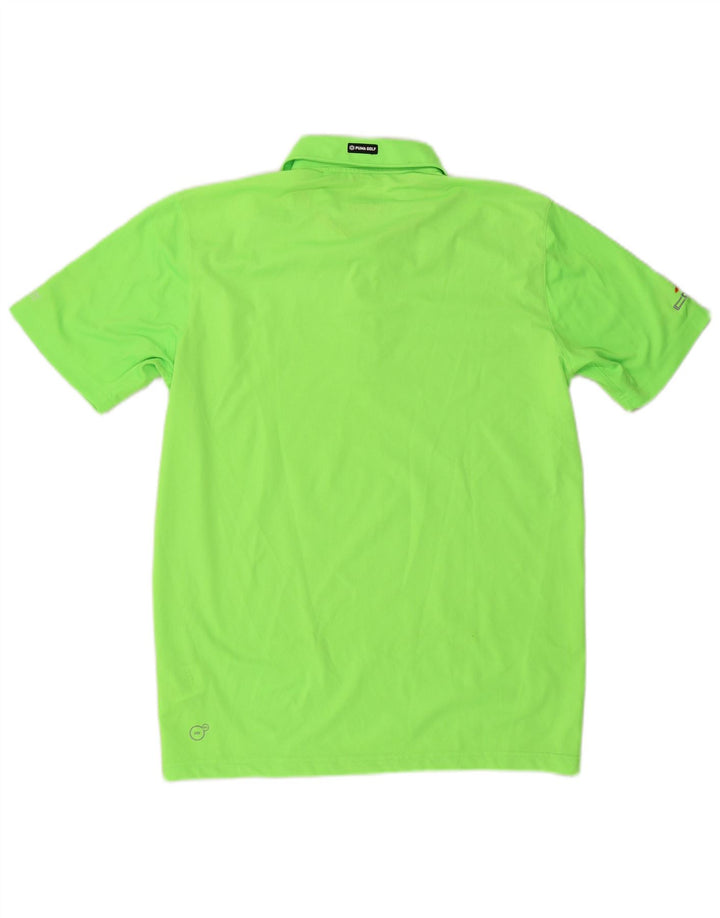 Tricou polo PUMA pentru bărbați, poliester verde mediu