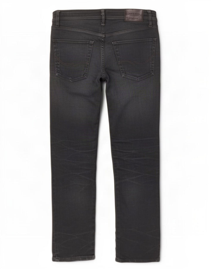 Blugi drepți pentru bărbați Jack & Jones W32 L32 bumbac bleumarin