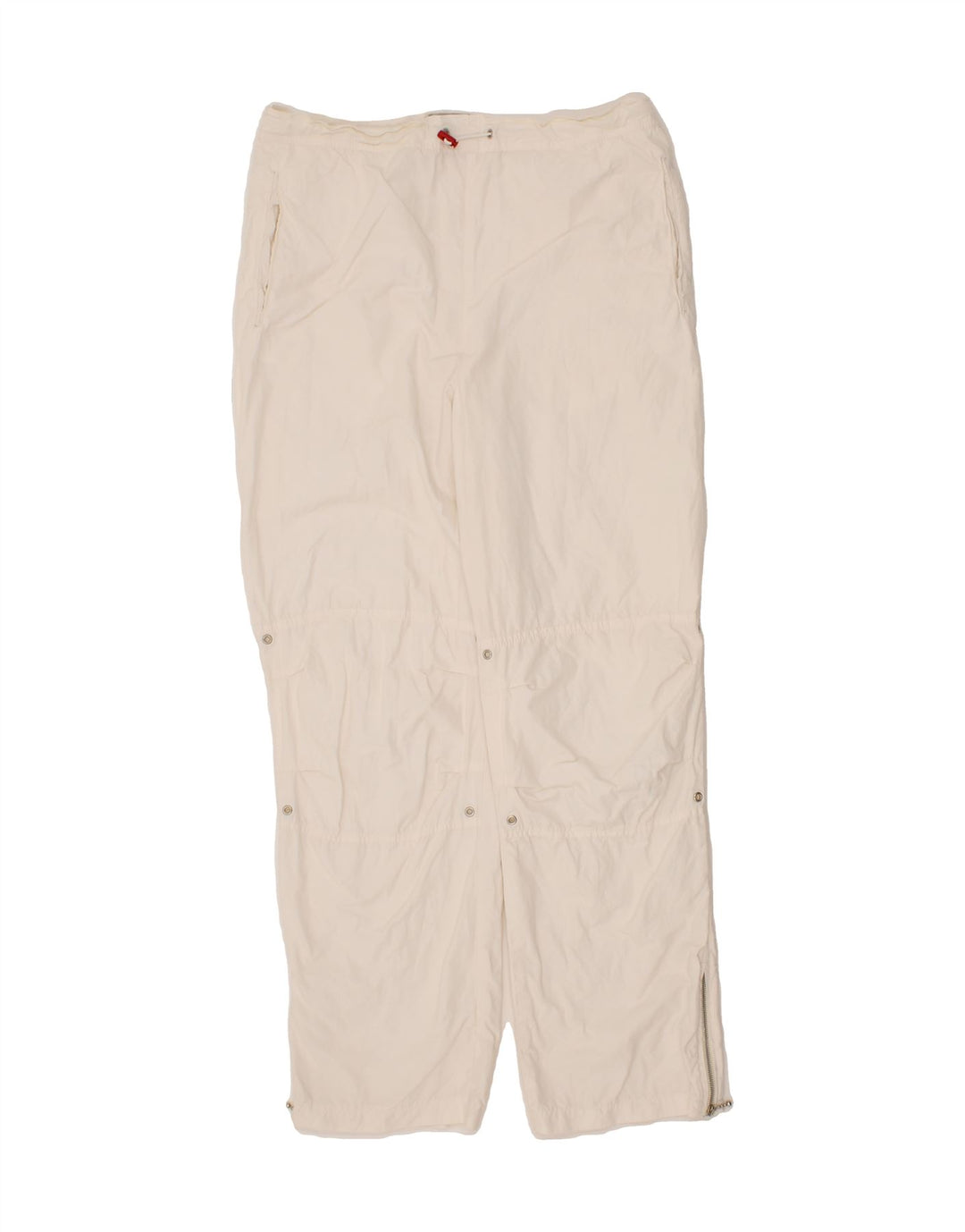VINTAGE Mens Tracksuit Trousers Small White Cotton Vintage Vintage and Second-Hand Vintage from Messina Hembry 