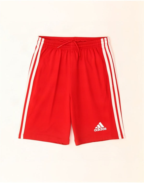 Pantaloni scurți sport Aeroready Adidas pentru băieți 13-14 ani poliester roșu