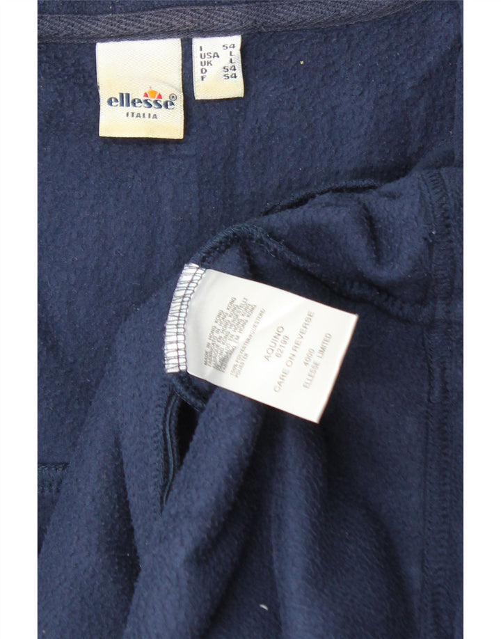 Jachetă polară pentru bărbați Ellesse UK 40, mare, albastru, poliester