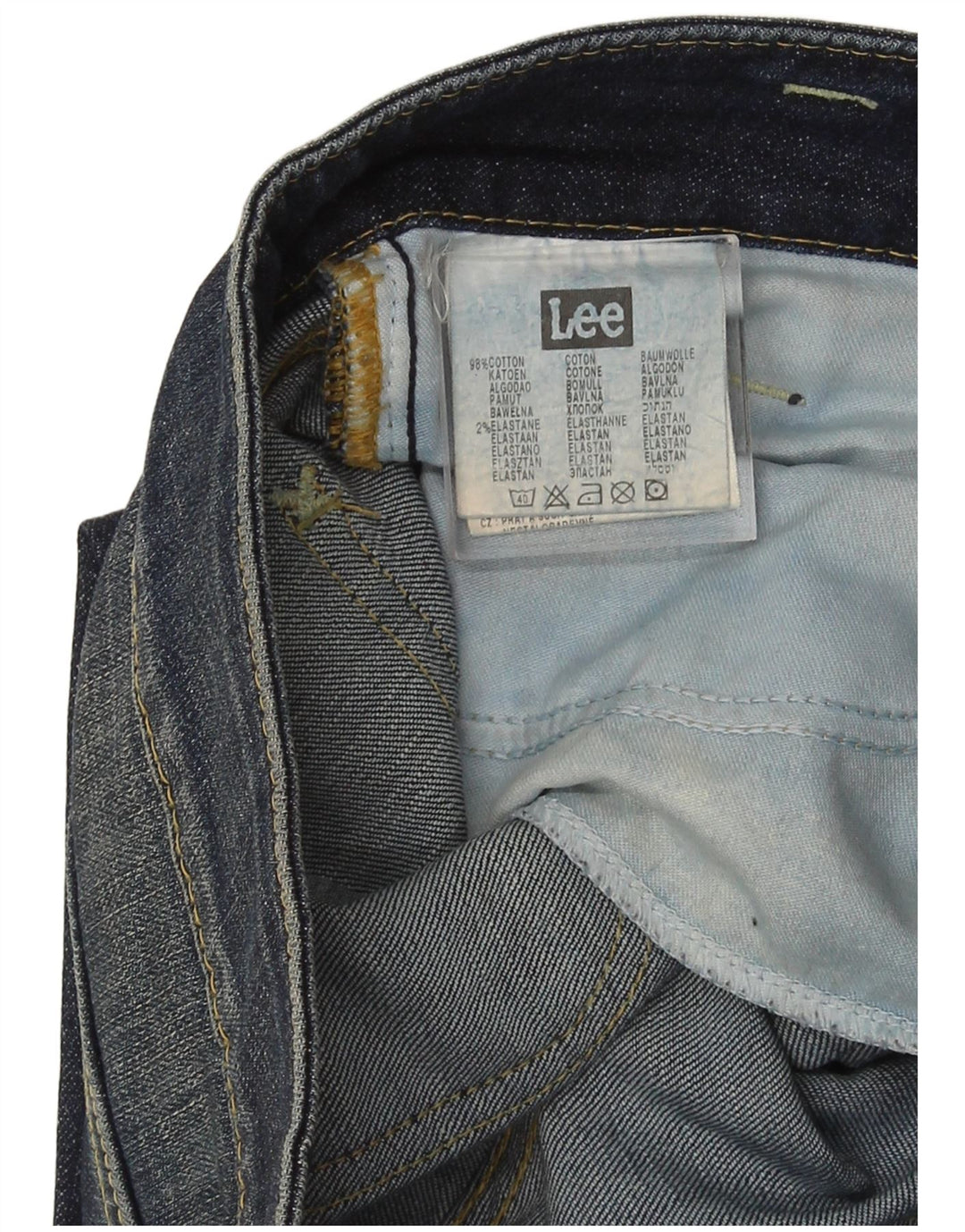 Blugi Lee Bootcut pentru femei W28 L32, bumbac bleumarin