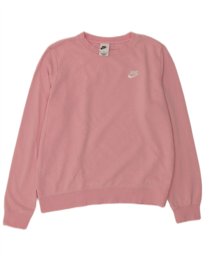 Pulover Nike pentru femei, UK 14, bumbac roz mediu