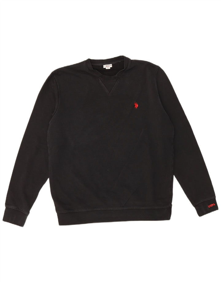 U.S. Polo Assn. Pulover pentru bărbați, 2XL, negru