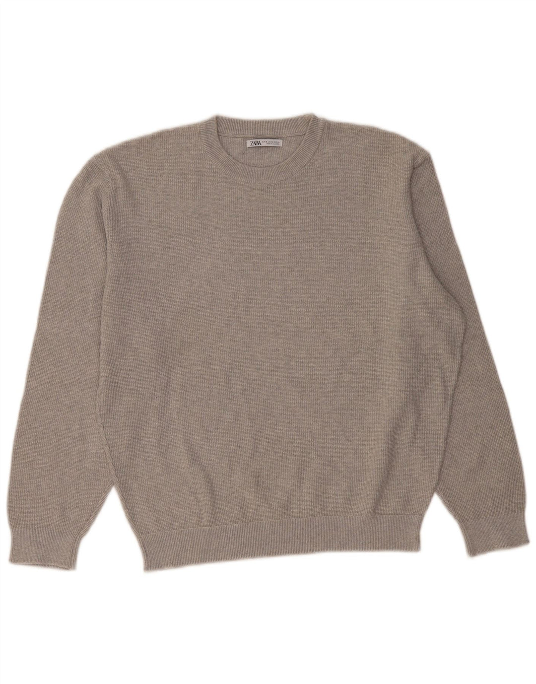 Pulover pentru damă Zara, cu gât turnut, UK 18 XL, gri