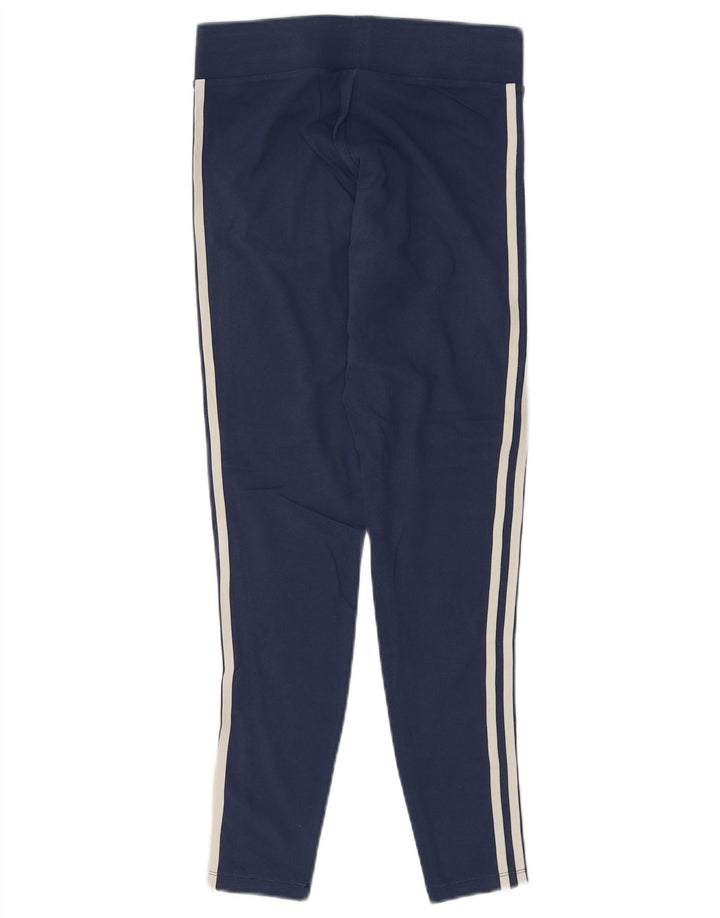 Leggings pentru femei ADIDAS UK 12, mediu, bleumarin, bumbac