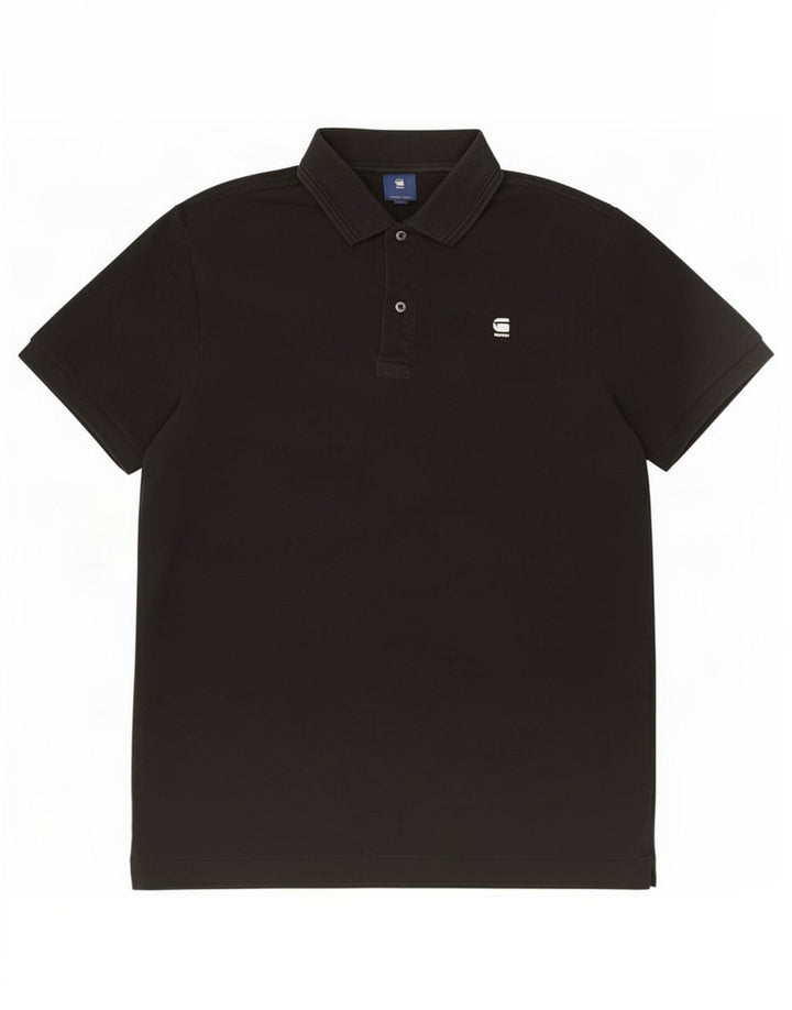 Tricou polo pentru bărbați G-Star, bumbac mediu negru