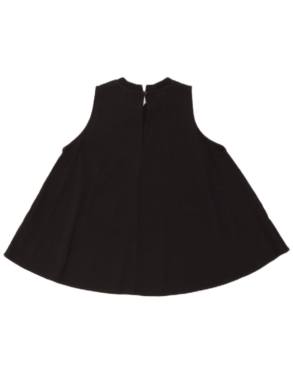 Sun68 Vestă pentru femei, cu o formă relaxată, UK 14, mare, negru, bumbac