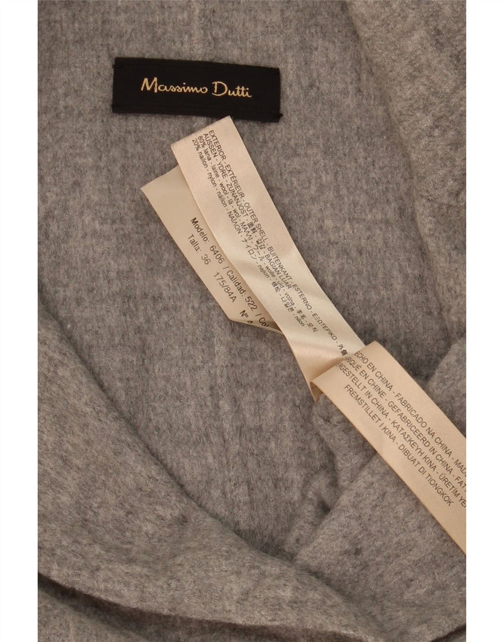 Massimo Dutti Jachetă Blazer supradimensionată pentru femei la două piept EU 36 XS gri