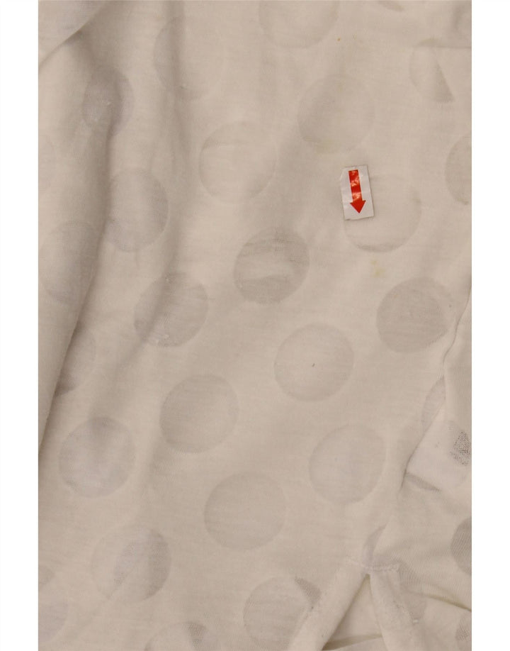 Vestă pentru femei ADIDAS UK 10 Poliester geometric alb mic