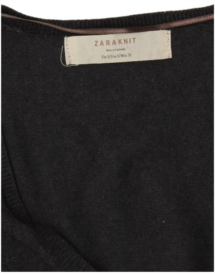 Pulover cardigan pentru femei Zara UK 10 Small Gri
