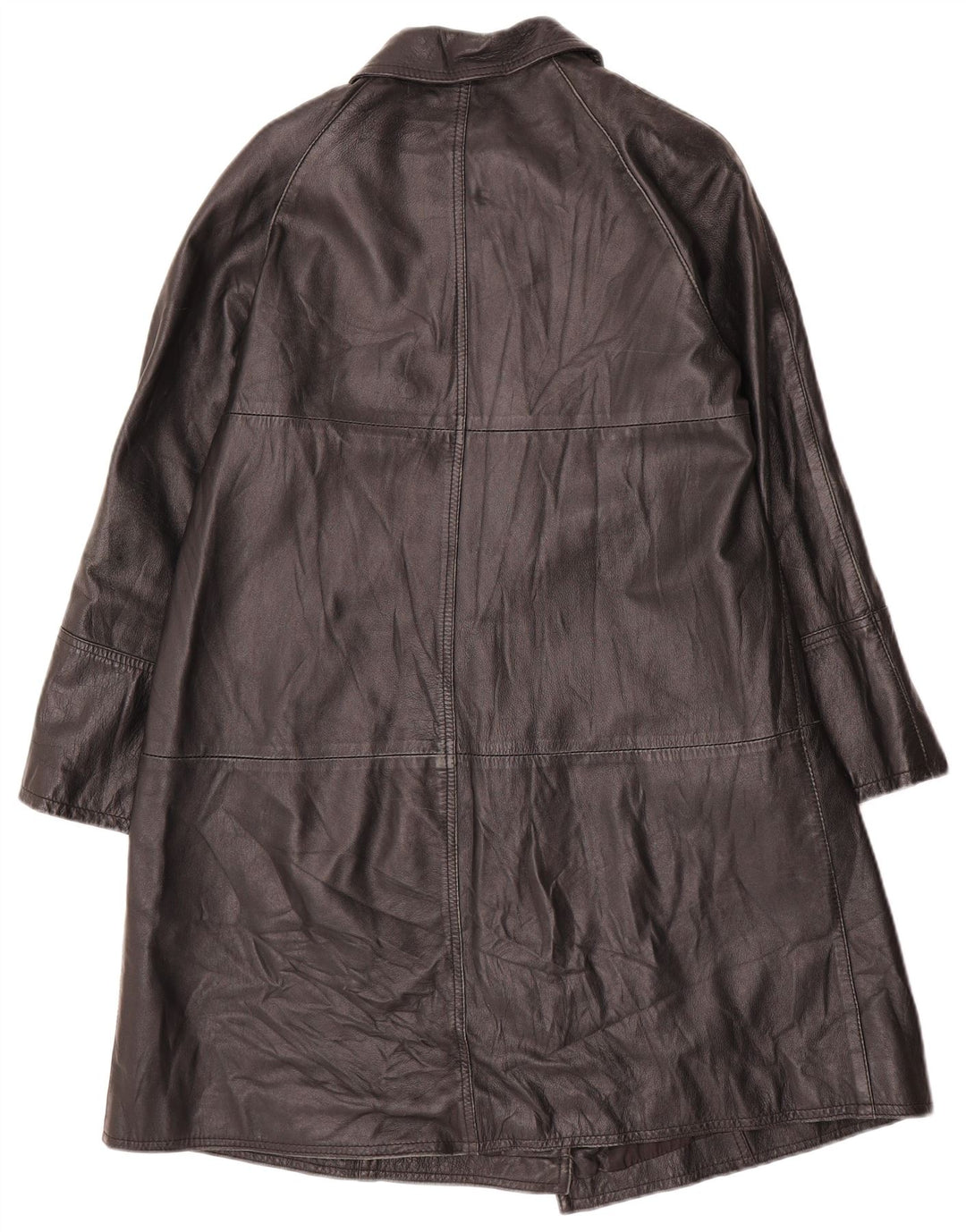 Palton din piele vintage pentru femei IT 42 Medium Black